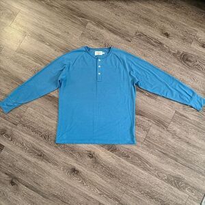 The Normal Brand Long Sleeve Lightest Weight Puremeso Henley New